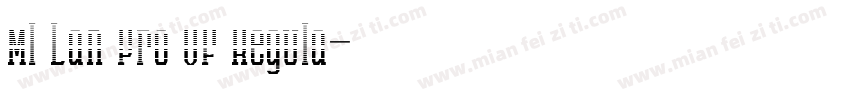 MI Lan Pro VF Regula字体转换